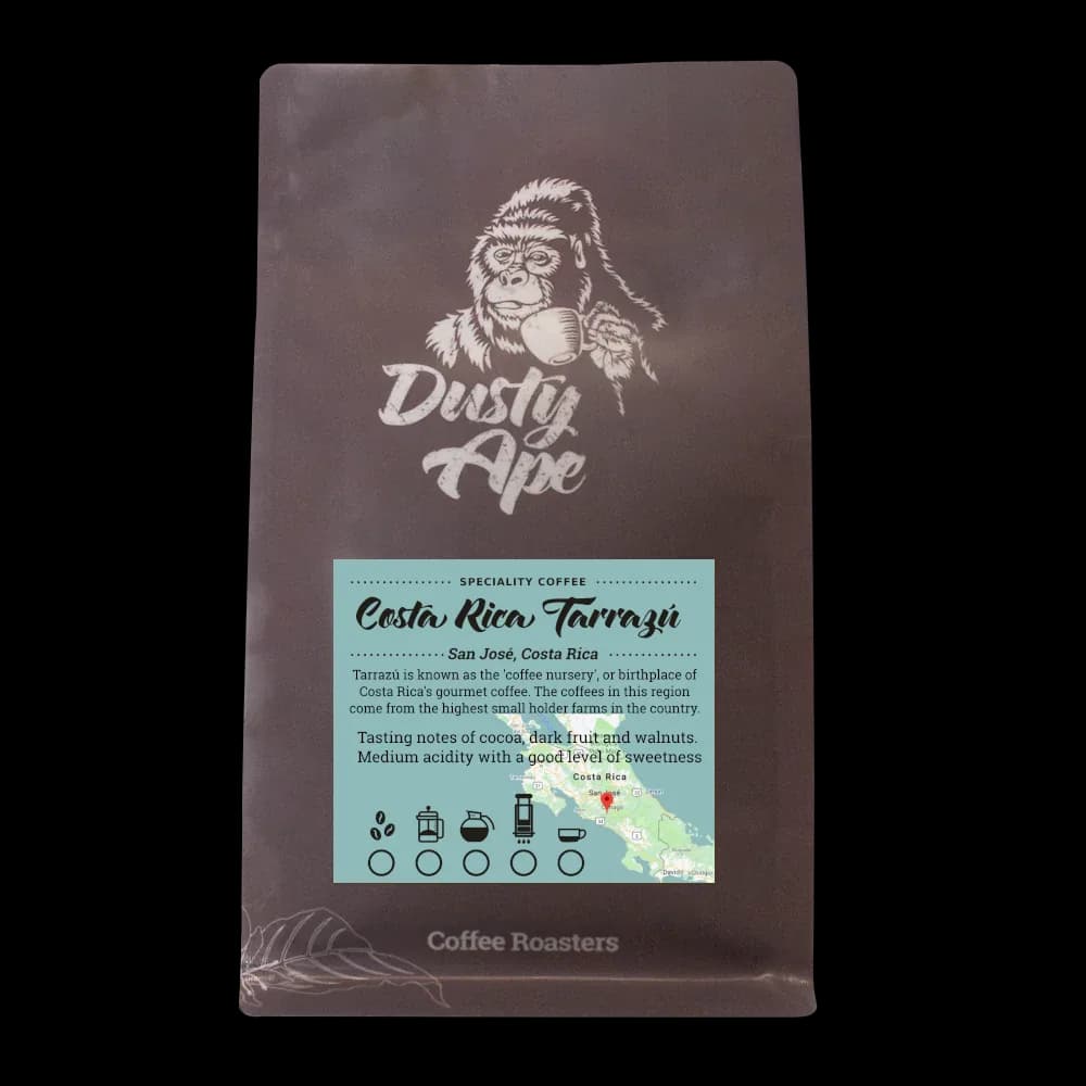 costa rica tarrazú, costa rica coffee from dusty ape coffee roastery & coffee bar