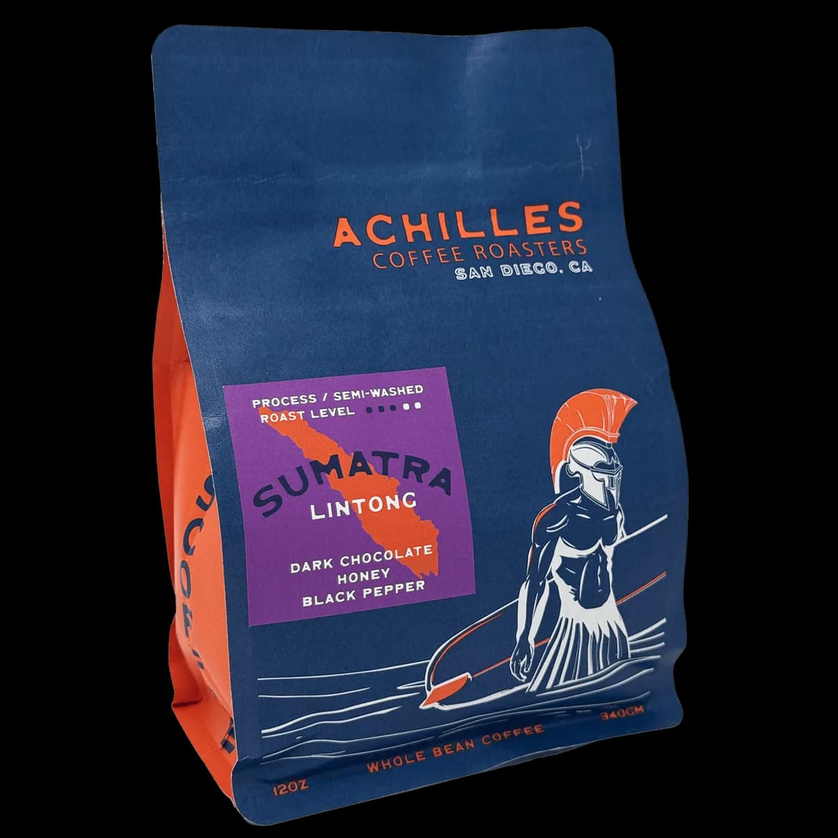 sumatra lintong single origin coffee, indonesia + sumatra coffee from achilles coffee solana beach