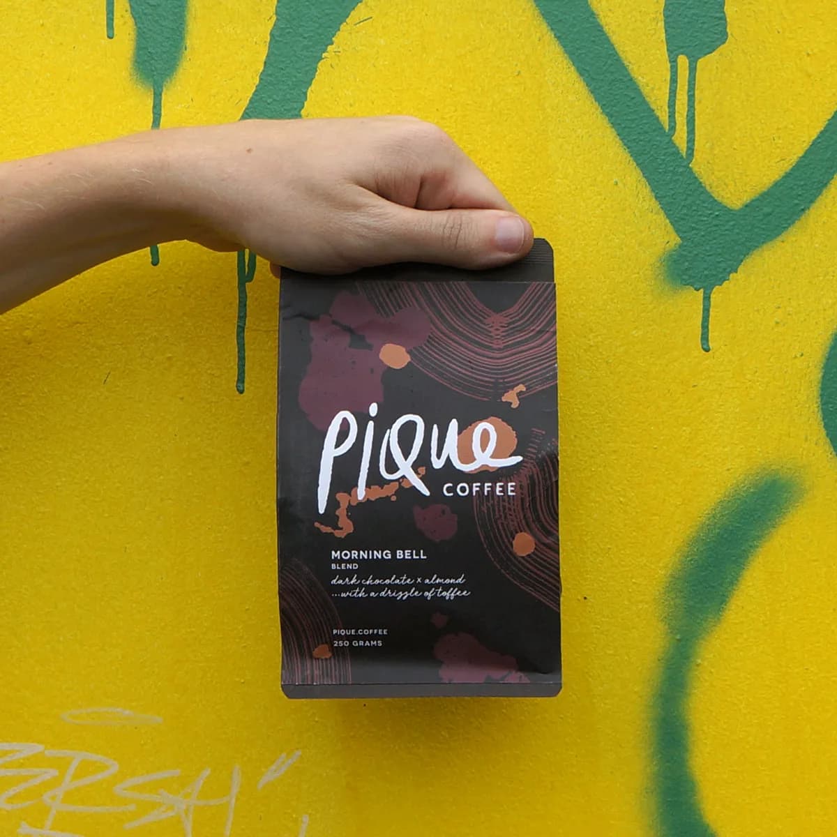 morning bell blend, colombia + brazil + papua new guinea coffee from pique coffee