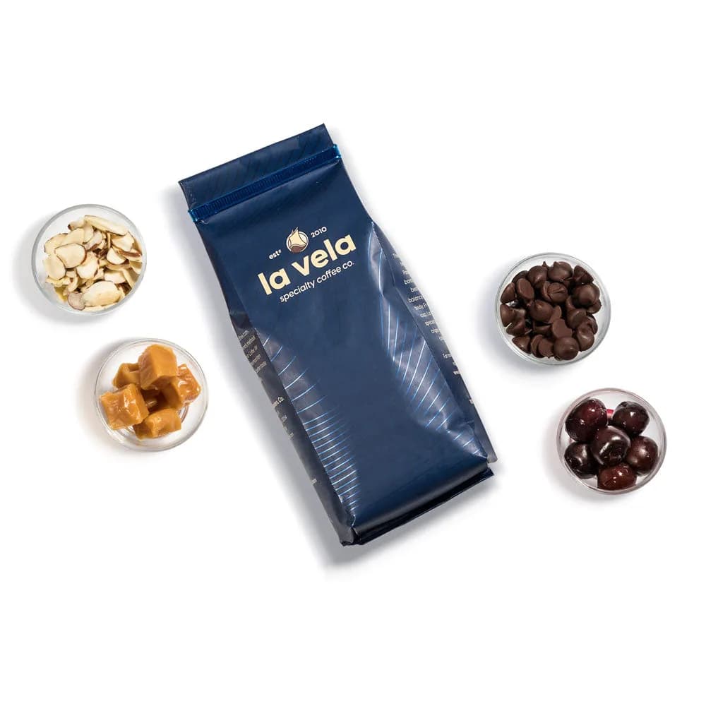 gold specialty blend, colombia + brazil + peru + guatemala + indonesia + sumatra + india coffee from la vela coffee roasters and coffee services