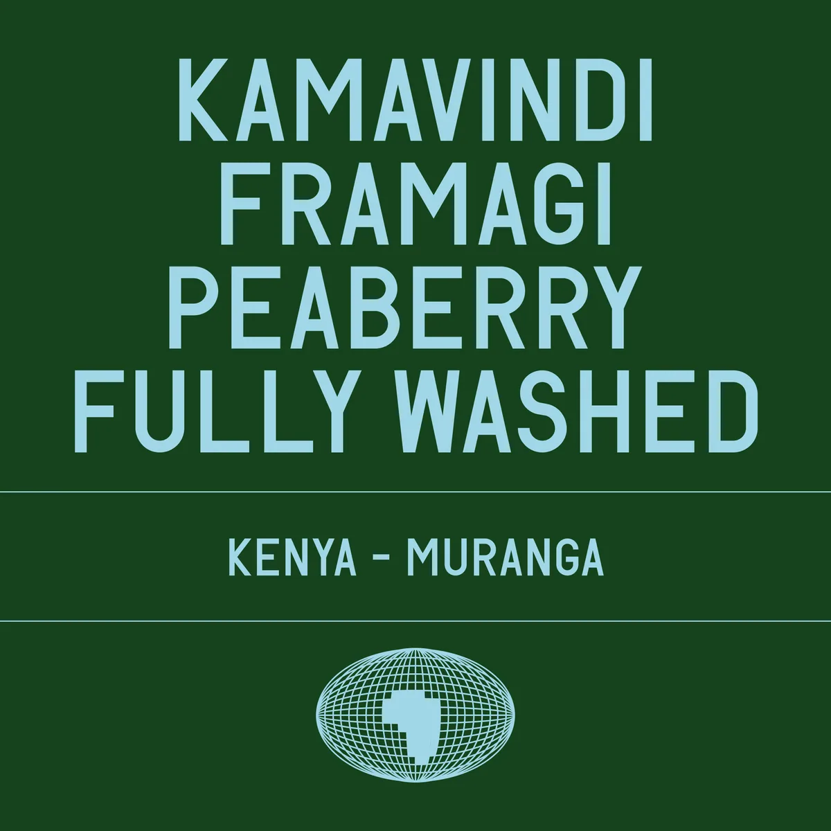kamavindi - framagi peaberry fully washed, kenya coffee from datura