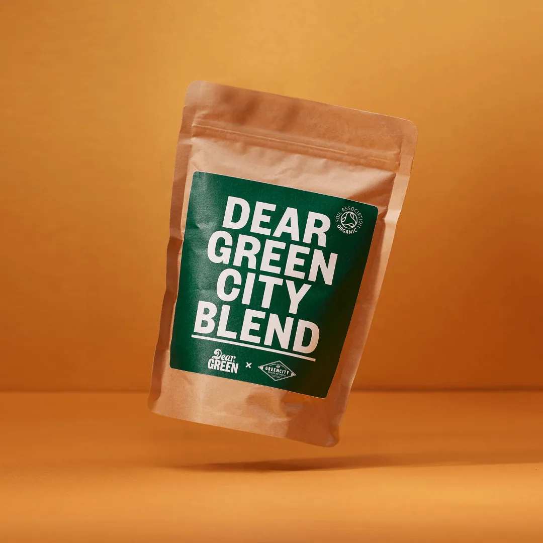 dear green city blend - organic, colombia + peru coffee from dear green coffee roasters