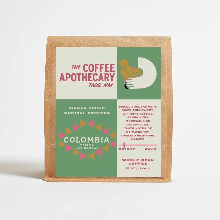 colombia las garzas, colombia coffee from the coffee apothecary