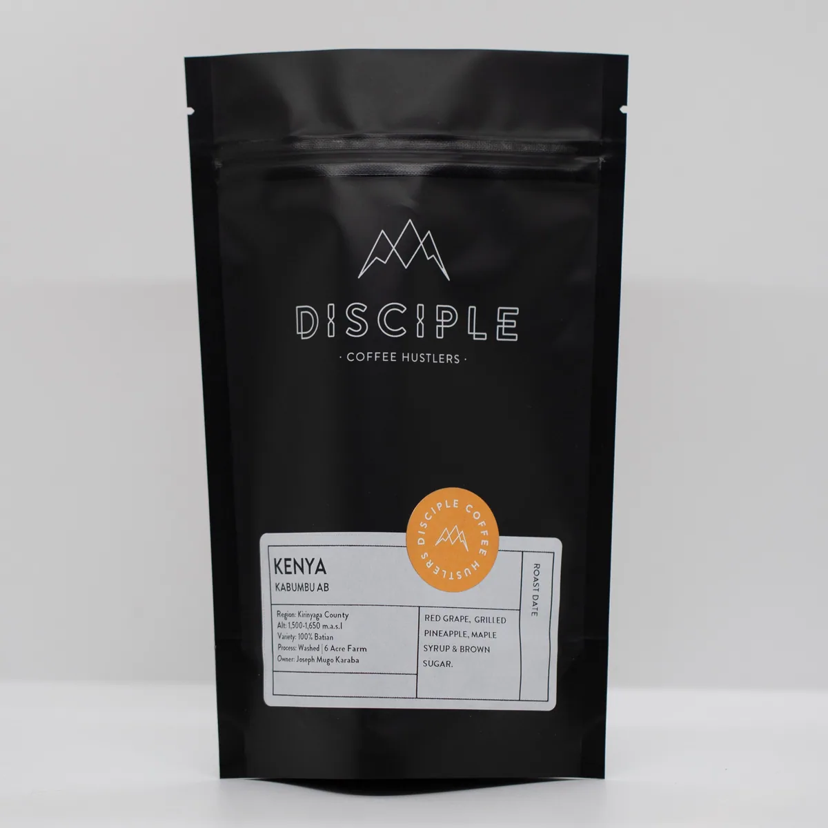 kenya - kabumbu aa / washed, kenya coffee from disciple roasters