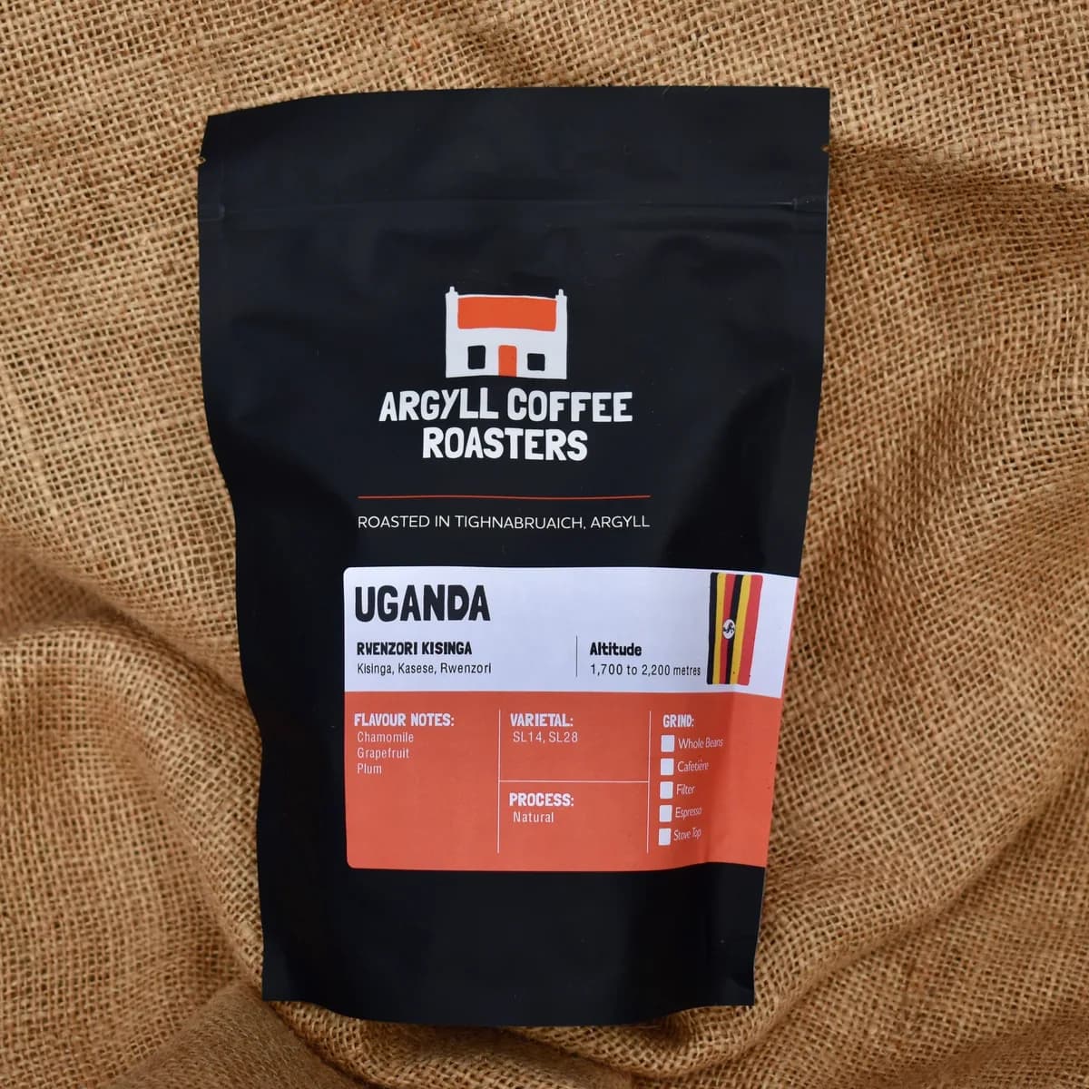 uganda rwenzori kisinga natural, uganda coffee from argyll coffee roasters