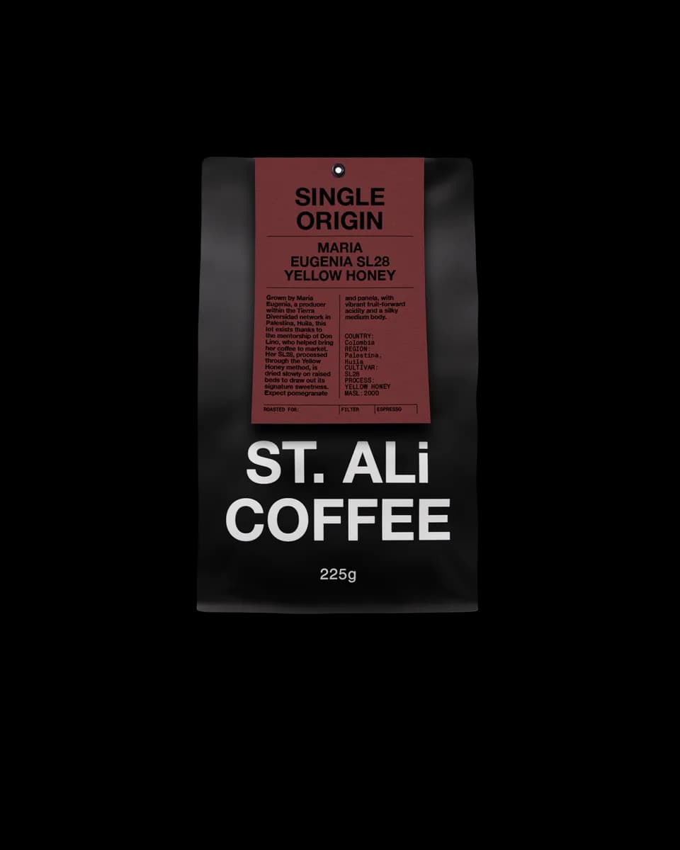 colombia | maria eugenia sl28 yellow honey, colombia coffee from st. ali coffee roasters - south melbourne