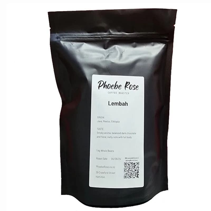 lembah blend, ethiopia + indonesia coffee from phoebe rose coffee roaster