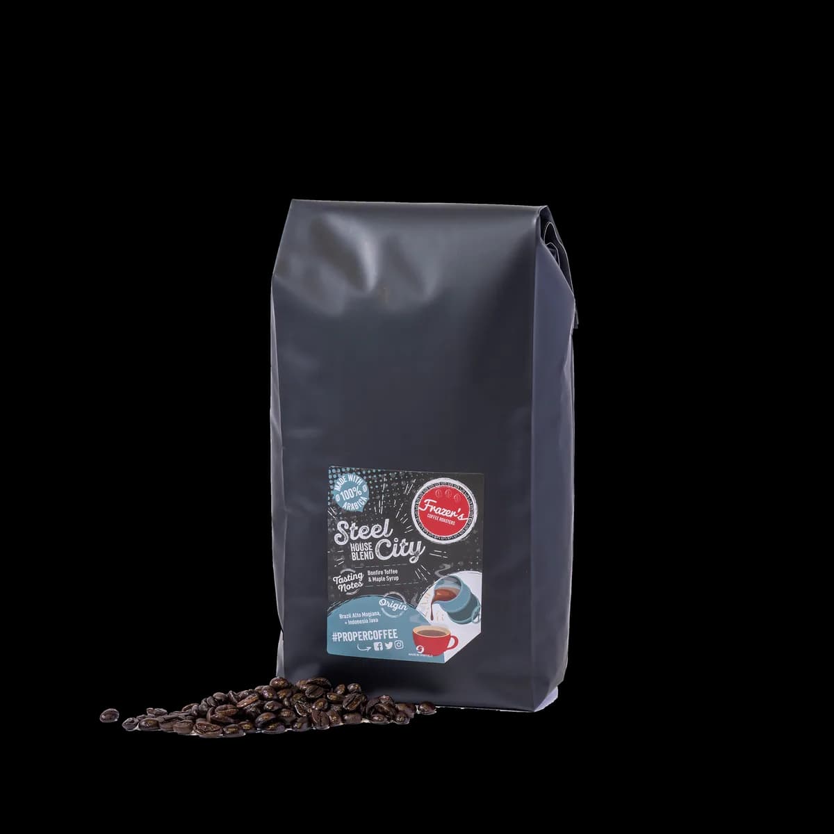 steel city blend, indonesia coffee from frazer's coffee roasters