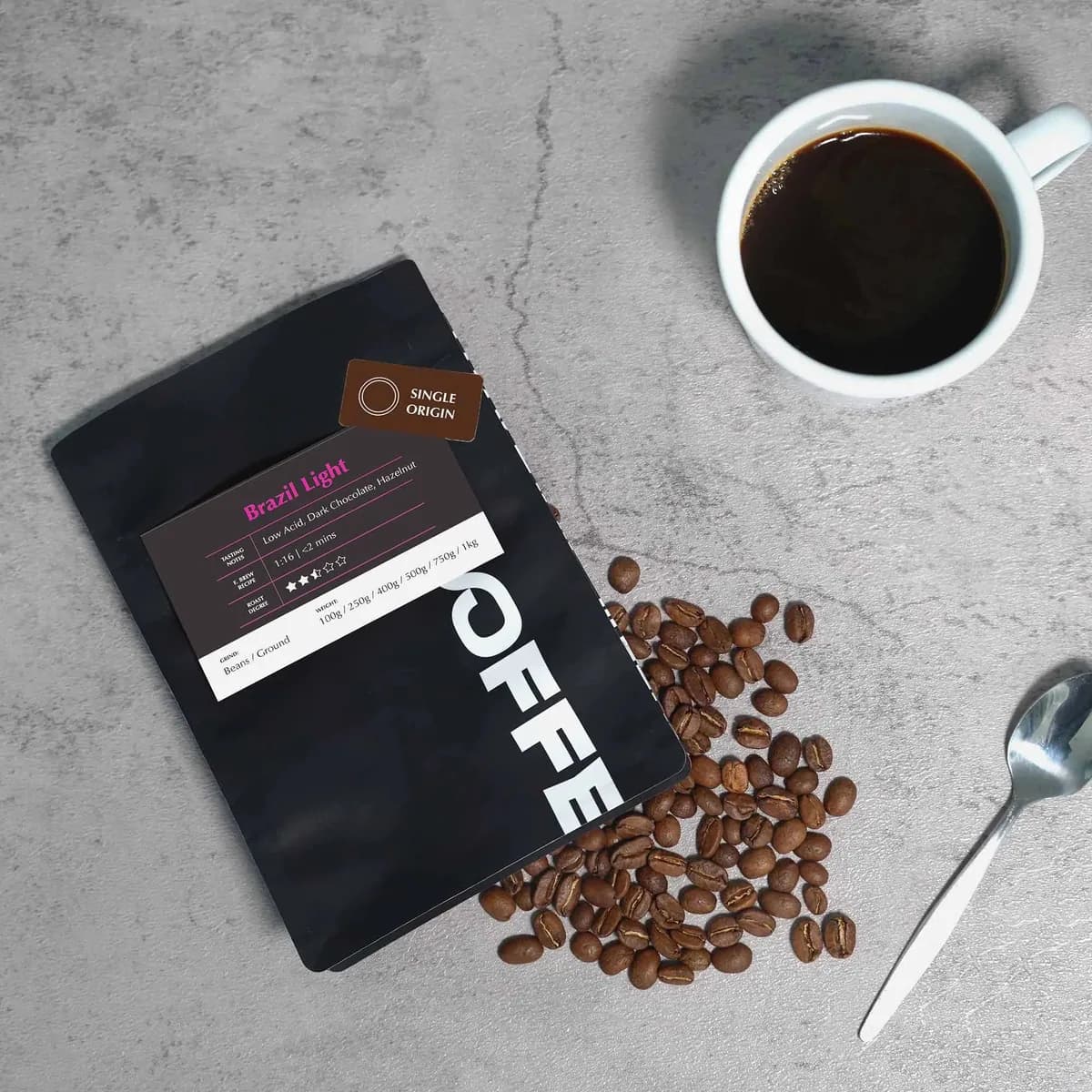 brazil light - low acid coffee, brazil coffee from mcoffee