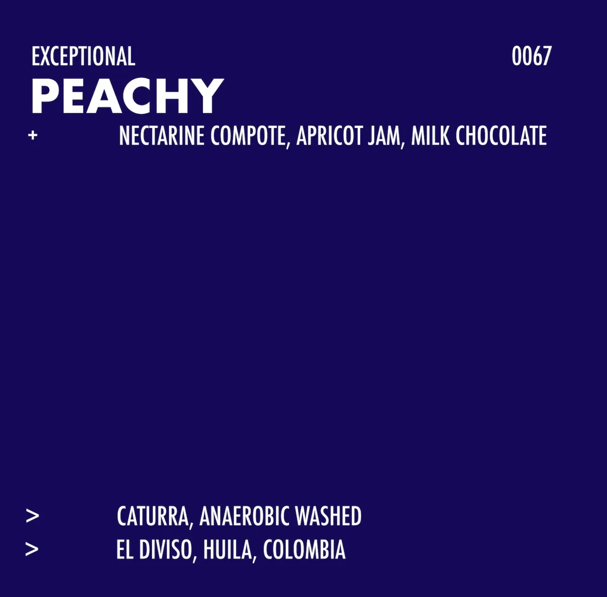 peachy, colombia coffee from formative