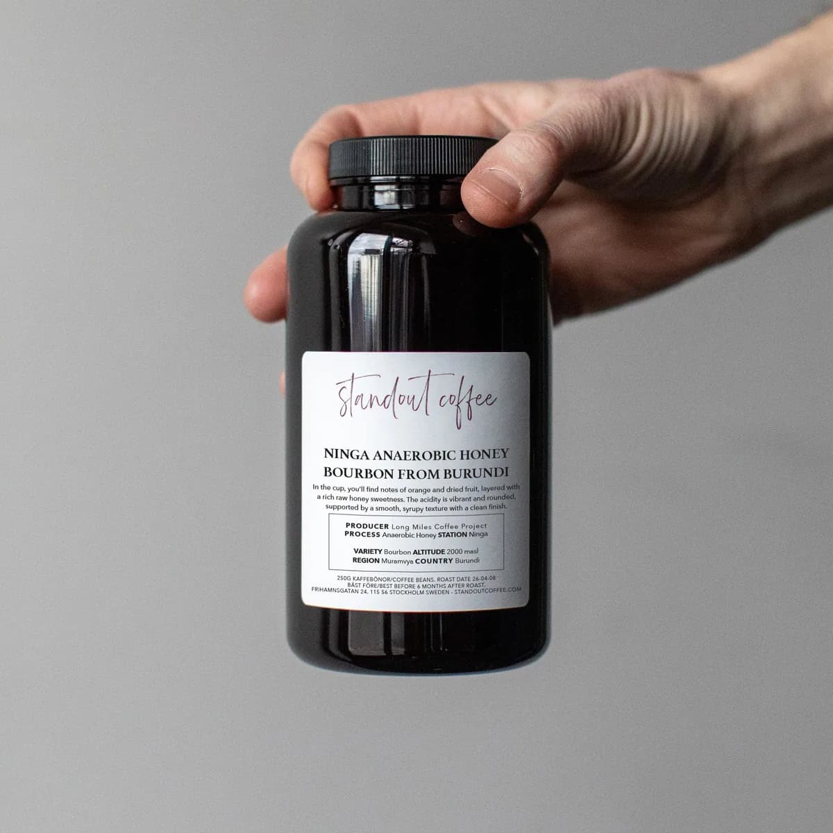 ninga anaerobic honey bourbon by long miles coffee project, burundi, burundi coffee from standout coffee