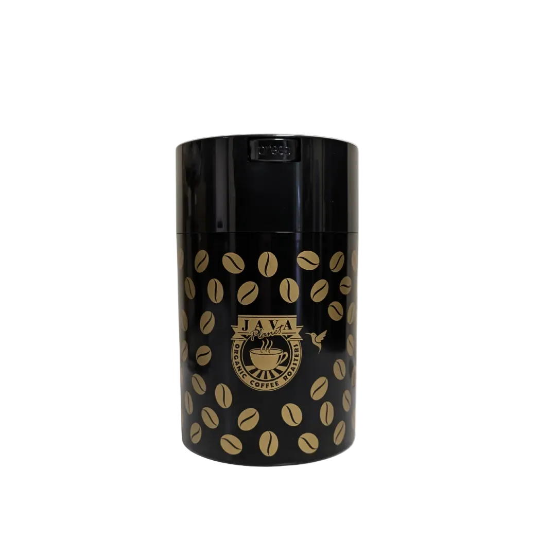 java planet airtight vacuum-sealed storage container 1lb, indonesia coffee from java planet organic coffee roasters