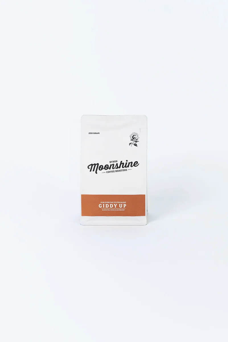 giddy up! filter blend, brazil coffee from moonshine coffee roasters