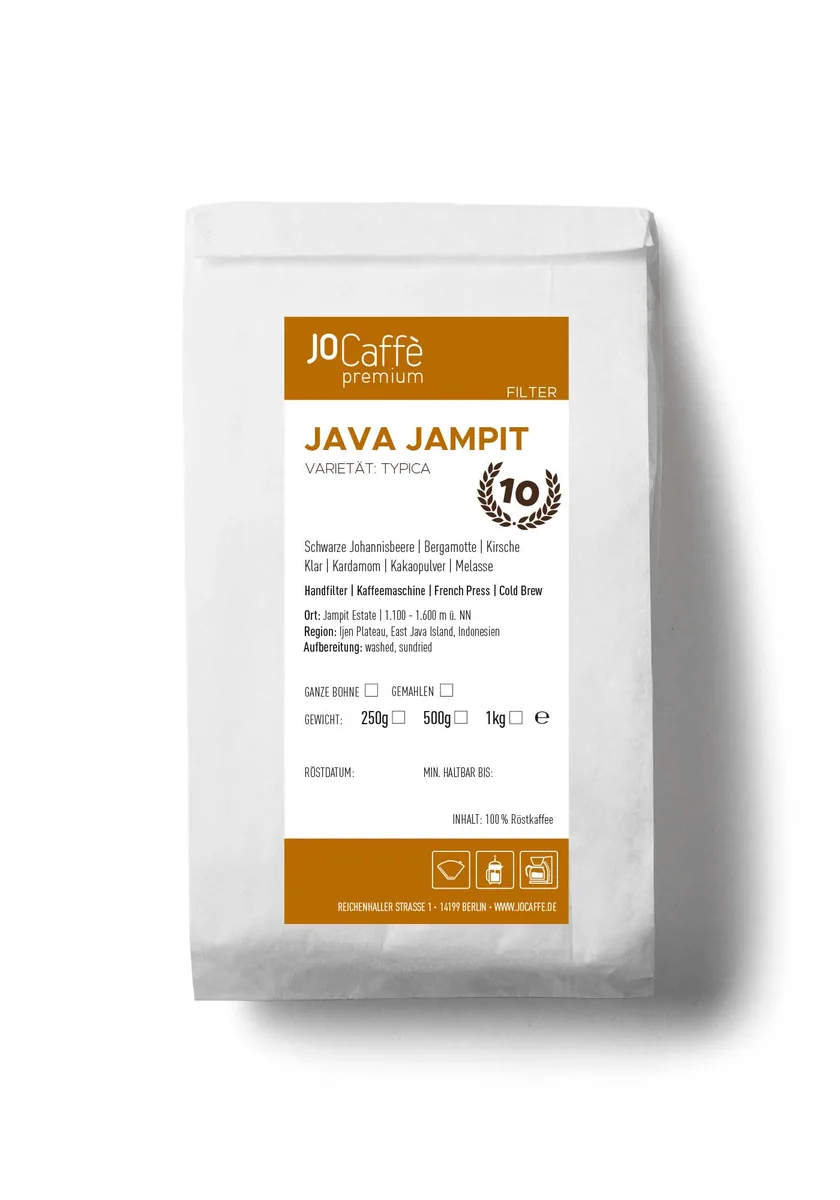 java jampit, indonesia coffee from jocaffè rösterei & maschinen