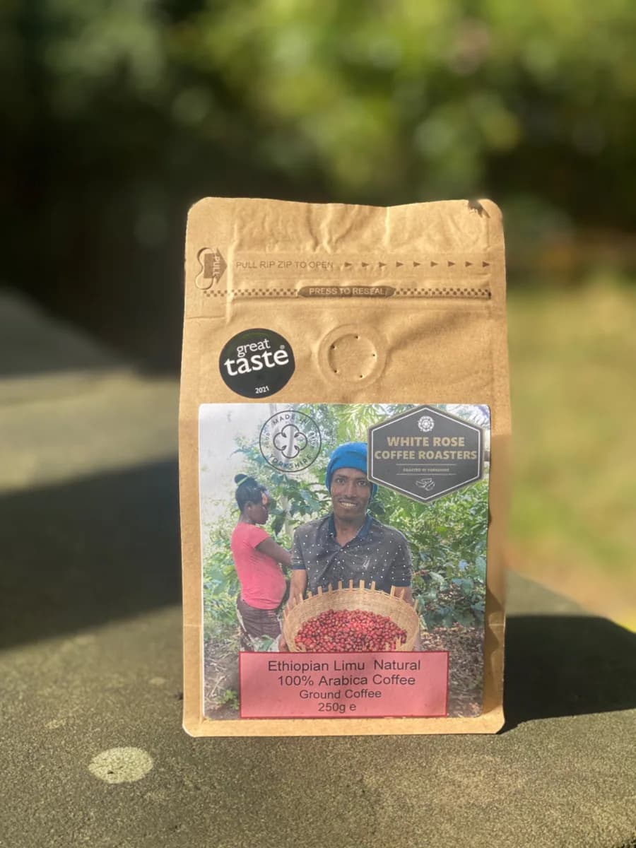 ethiopian limu gift bag 250g, ethiopia coffee from white rose coffee roasters