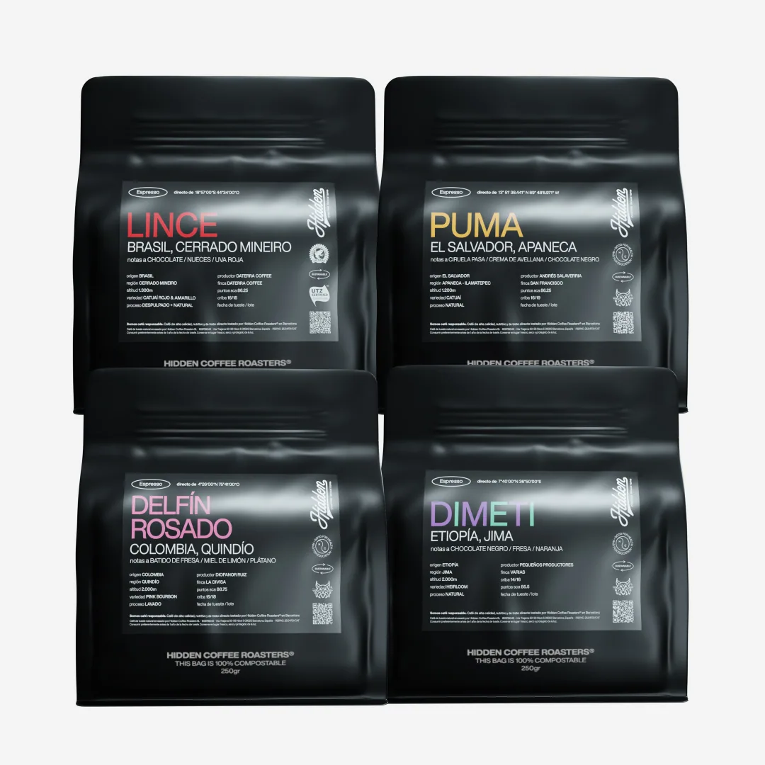 pack origins – 4 orígenes, colombia coffee from hidden coffee roasters - el born