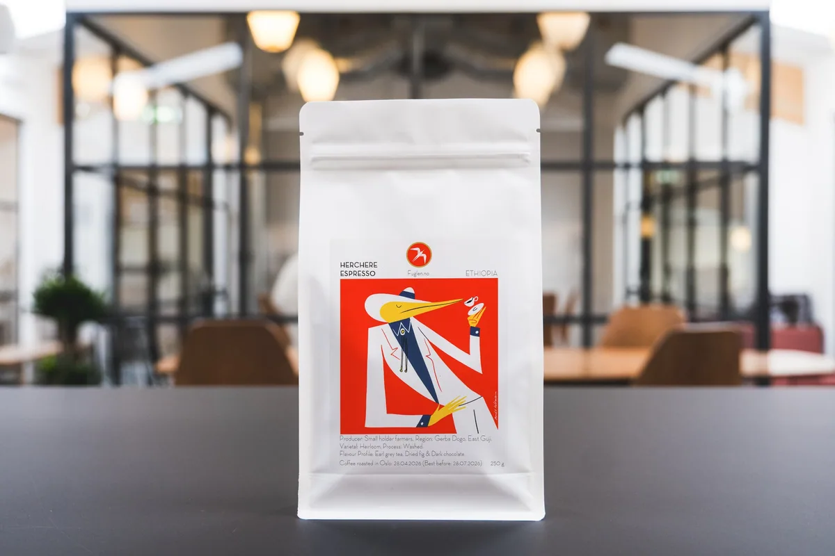 herchere espresso / washed / ethiopia, ethiopia coffee from fuglen coffee roasters