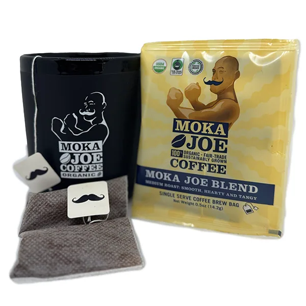 moka joe blend – brew bags, ethiopia + peru + indonesia + sumatra coffee from moka joe coffeehouse