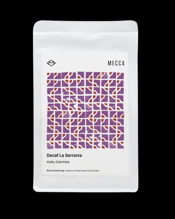 decaf la serranía, colombia coffee from mecca coffee - alexandria
