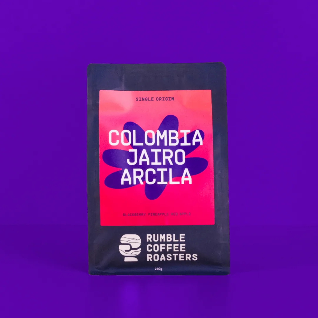 colombia jairo arcila espresso, colombia coffee from rumble coffee roasters - macaulay road espresso bar