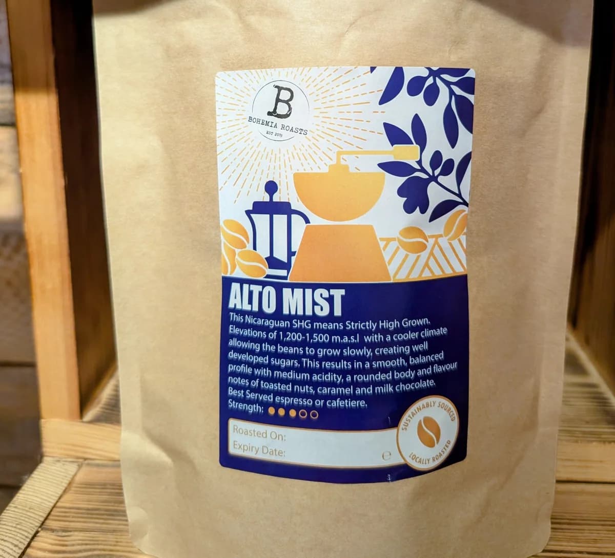alto mist, nicaragua coffee from bohemia roasts