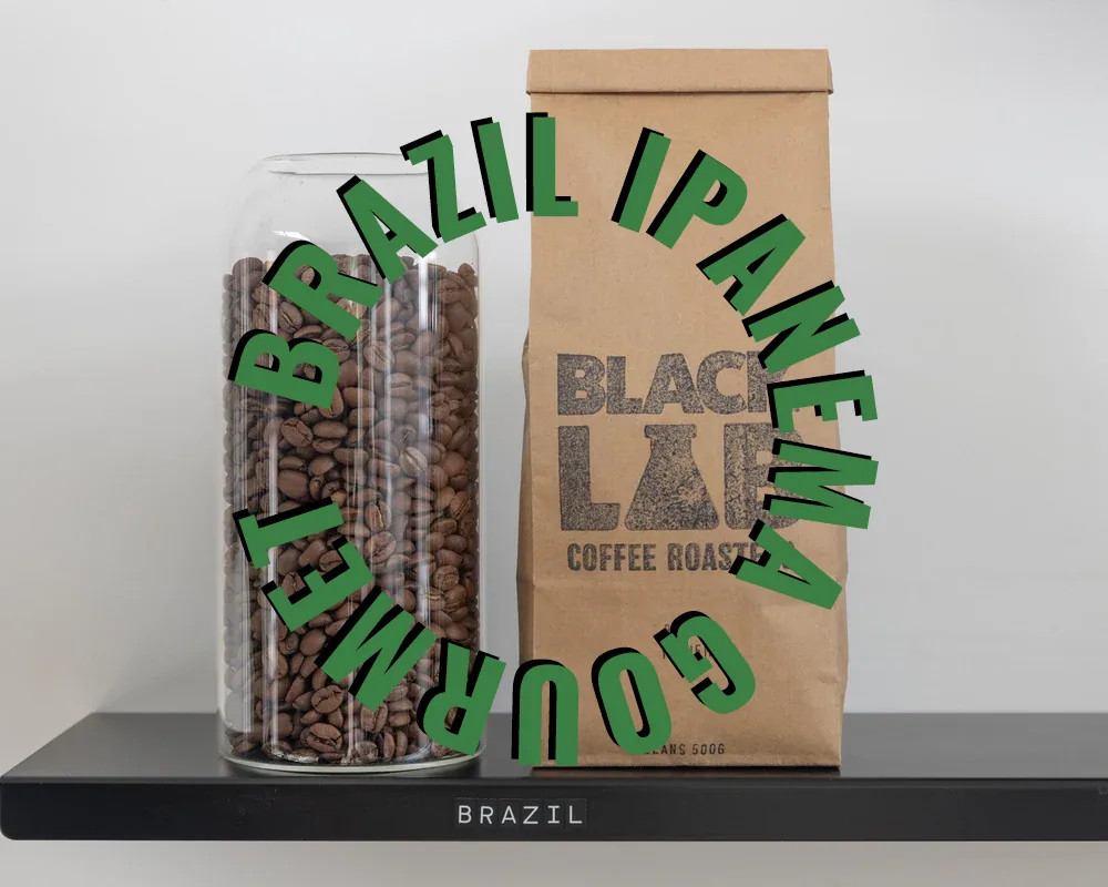 brazilian ipanema gourmet, brazil coffee from black lab coffee roasters queenstown