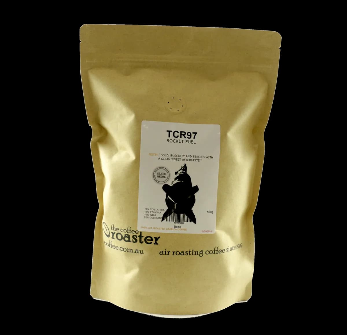 tcr97 – rocket fuel, ethiopia + colombia + costa rica + india coffee from the coffee roaster