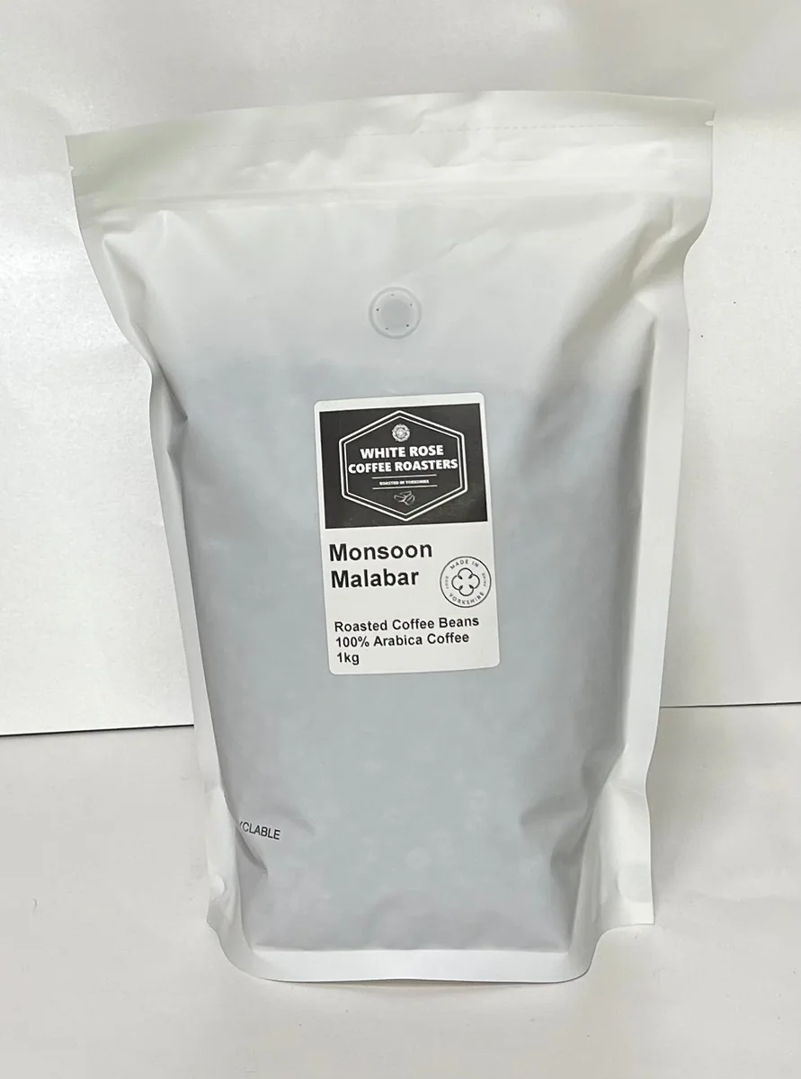 monsoon malabar arabica roasted coffee, india coffee from pennine tea & coffee ltd