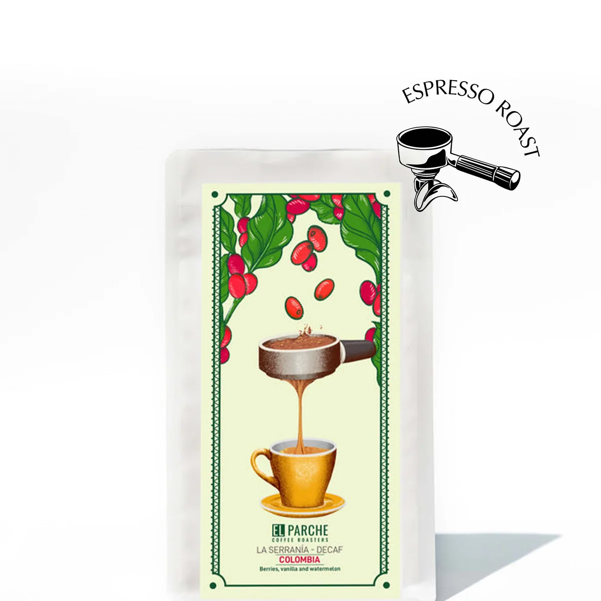 la serranía - decaf - single origin - colombia, colombia coffee from el parche coffee roasters cafe