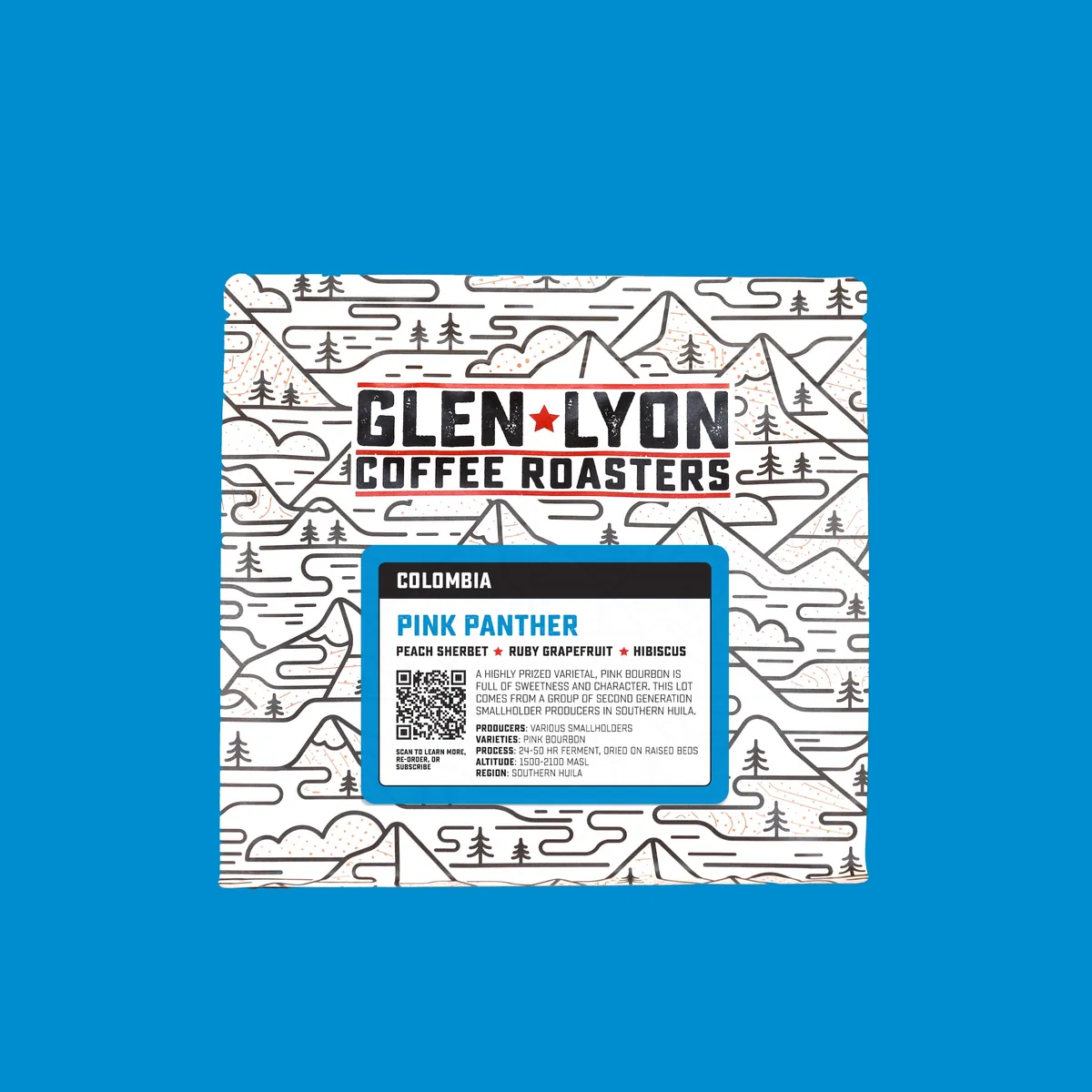 colombia pink panther, colombia coffee from glen lyon coffee roasters