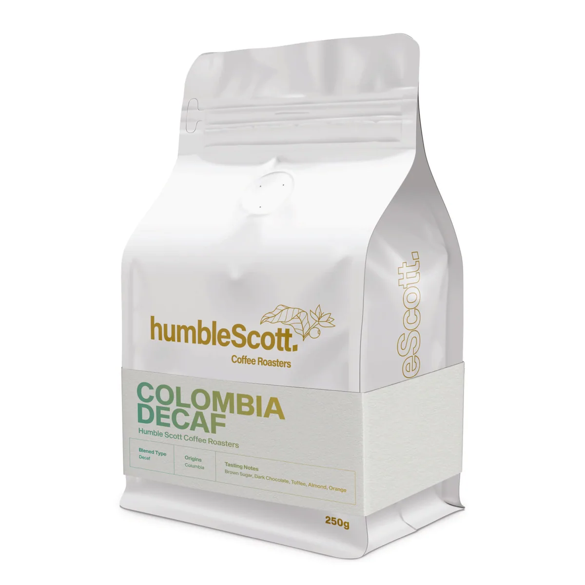 colombia decaf, colombia coffee from humble scott coffee roasters