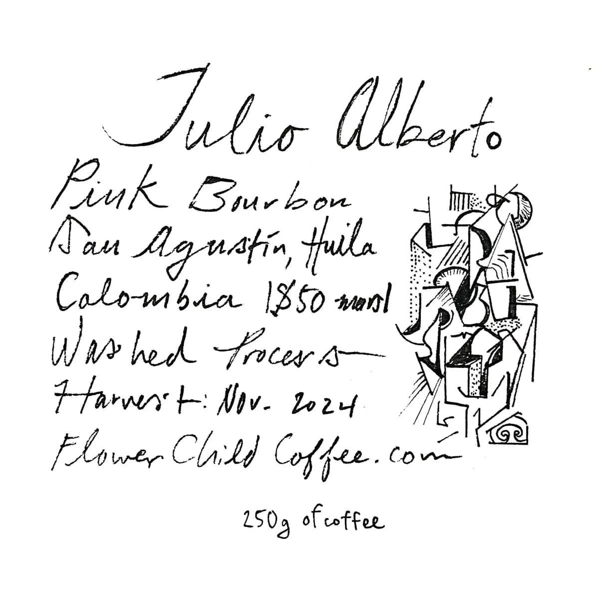 julio alberto, colombia coffee from flower child