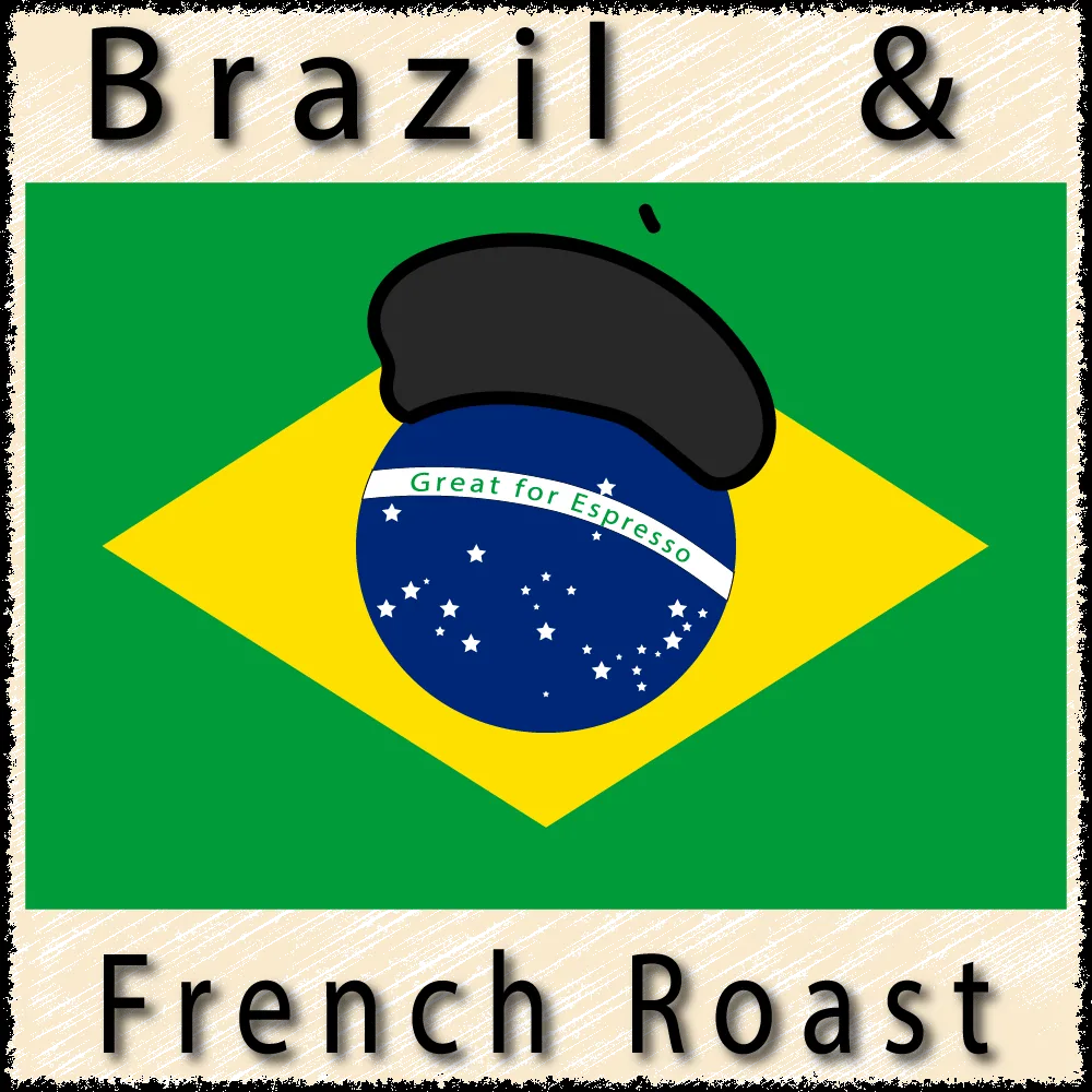 brazil and french roast blend, brazil coffee from the kaffeeklatsch