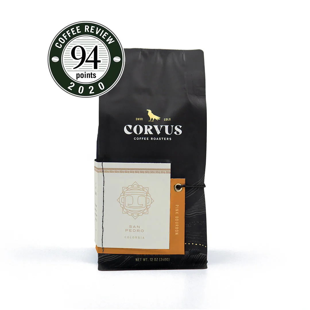 san pedro, colombia coffee from corvus coffee roasters