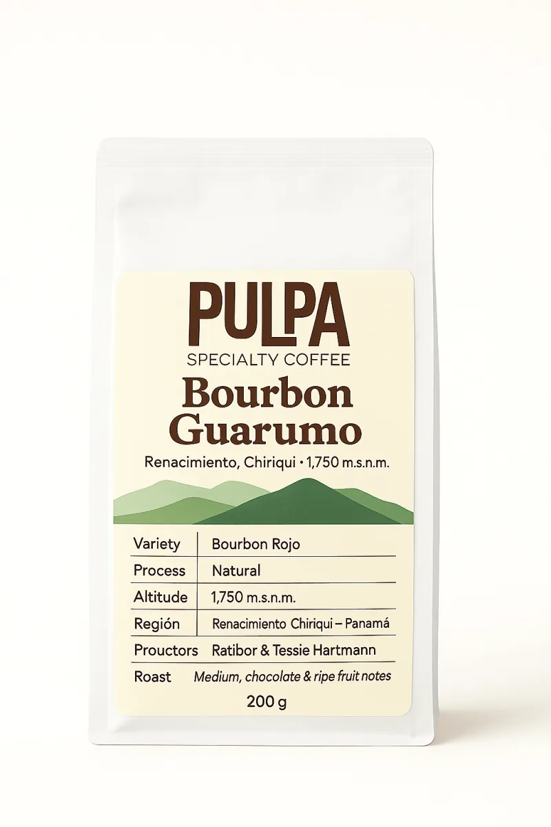 bourbon natural guarumo coffee farm, panama coffee from pulpa