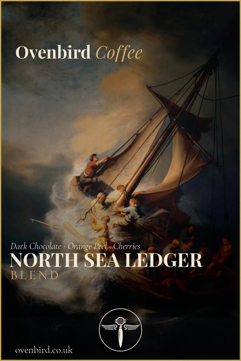north sea ledger (coral coast blend), guatemala + el salvador coffee from ovenbird coffee roasters