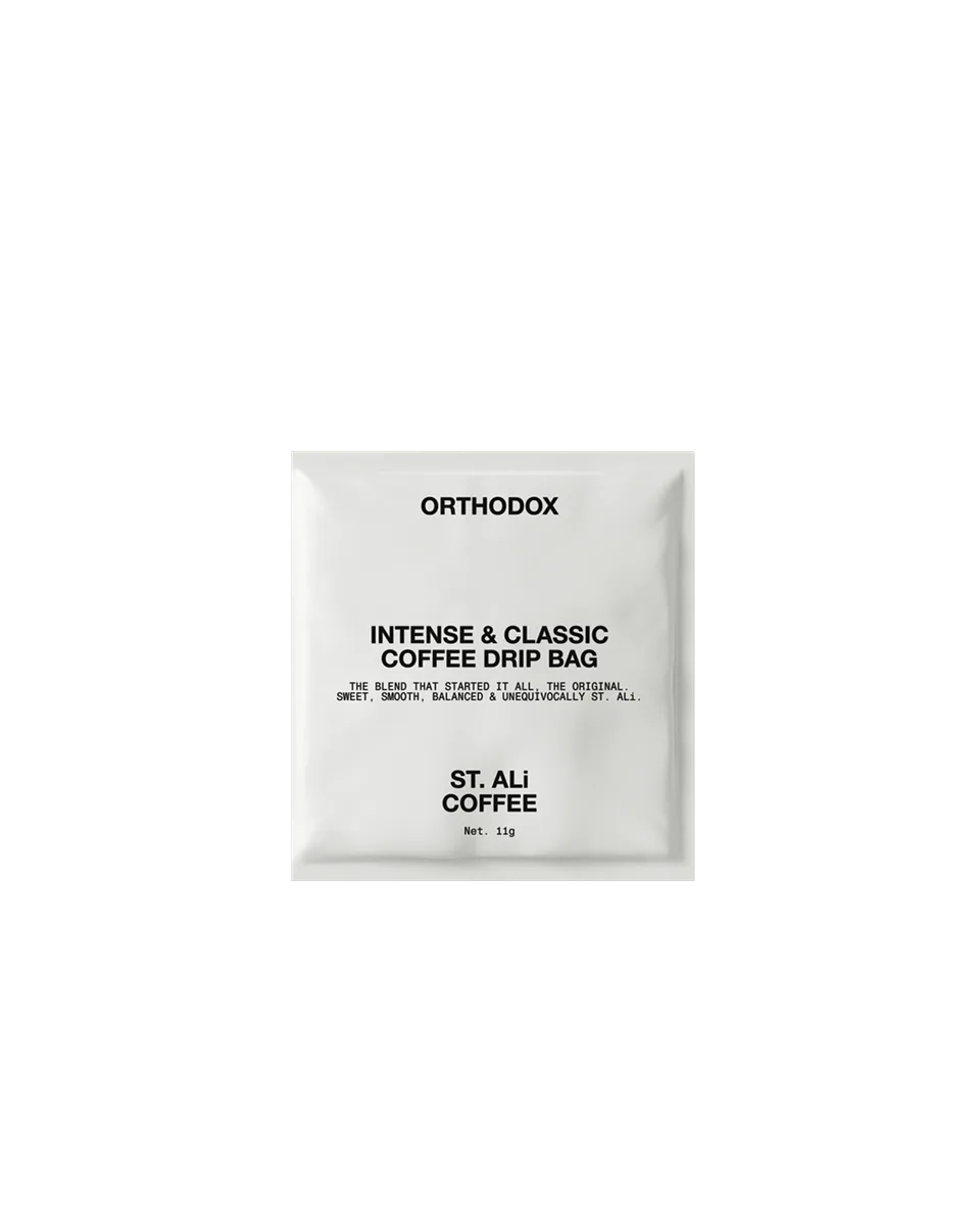 orthodox | drip coffee bags, colombia + brazil + indonesia coffee from st. ali coffee roasters - south melbourne