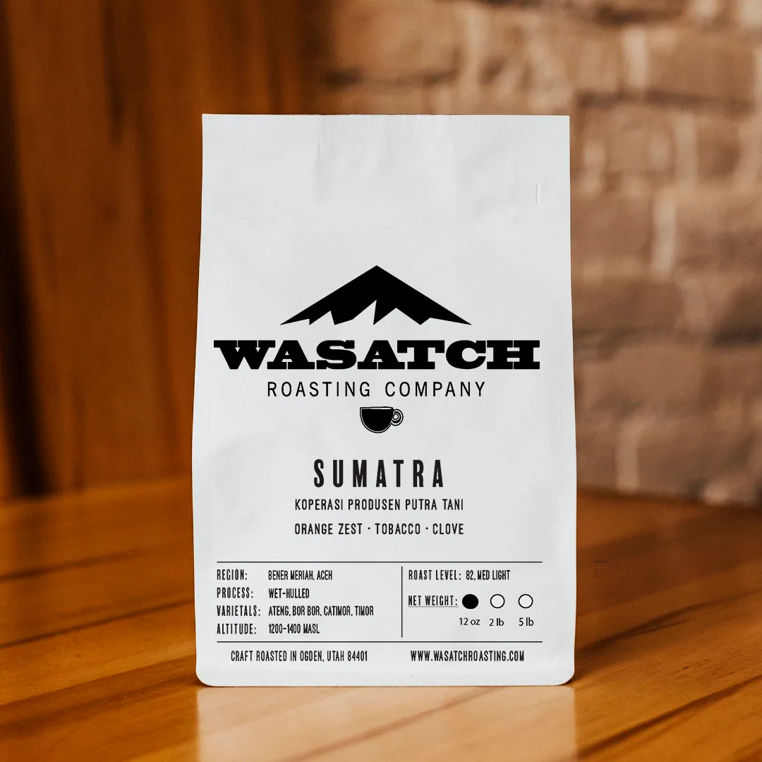 sumatra-bener meriah, aceh, indonesia + sumatra coffee from wasatch roasting company