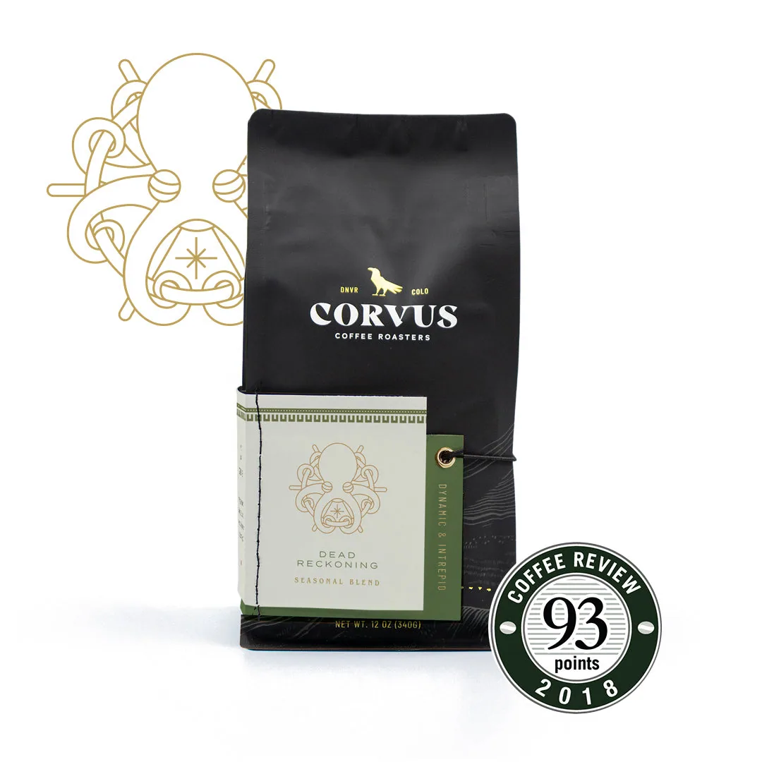 dead reckoning, ethiopia + peru coffee from corvus coffee roasters
