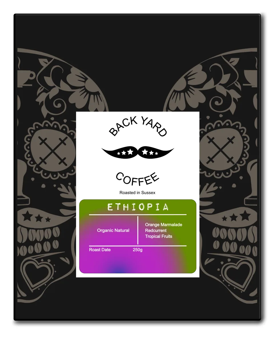 ethiopia - organic natural, ethiopia coffee from back yard coffee
