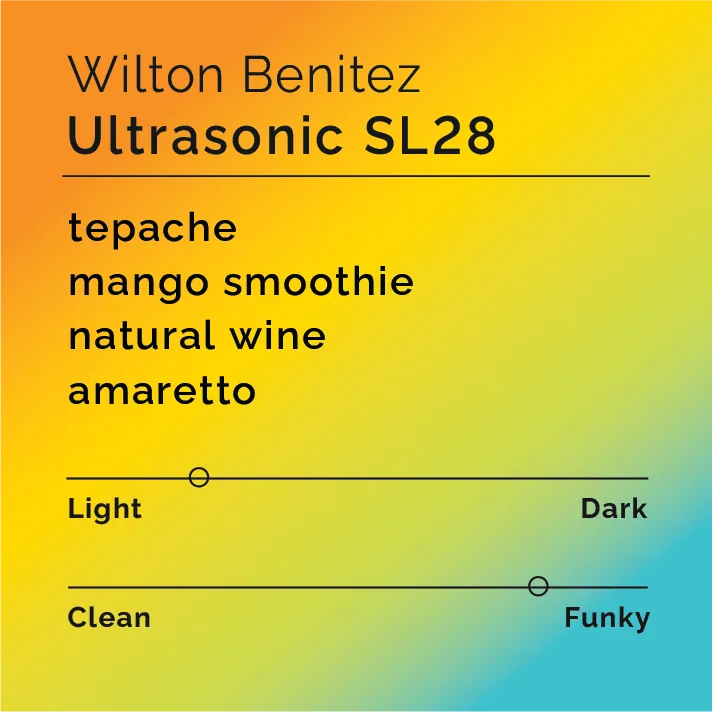 wilton benitez - ultrasonic sl28, colombia coffee from black & white coffee roasters