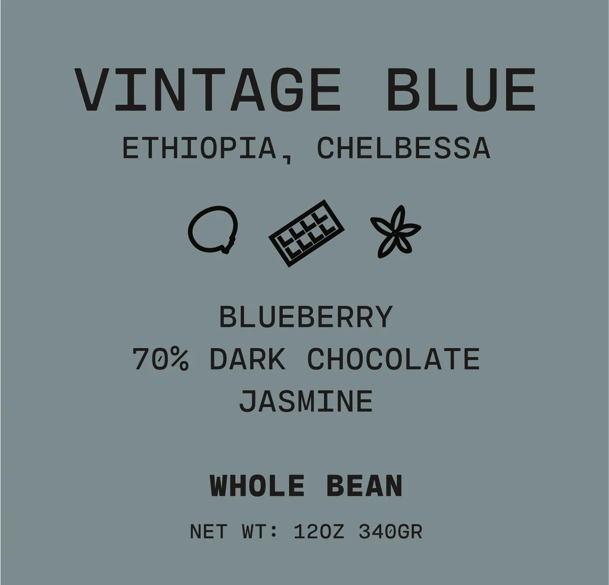vintage blue, ethiopia coffee from boxwood coffee