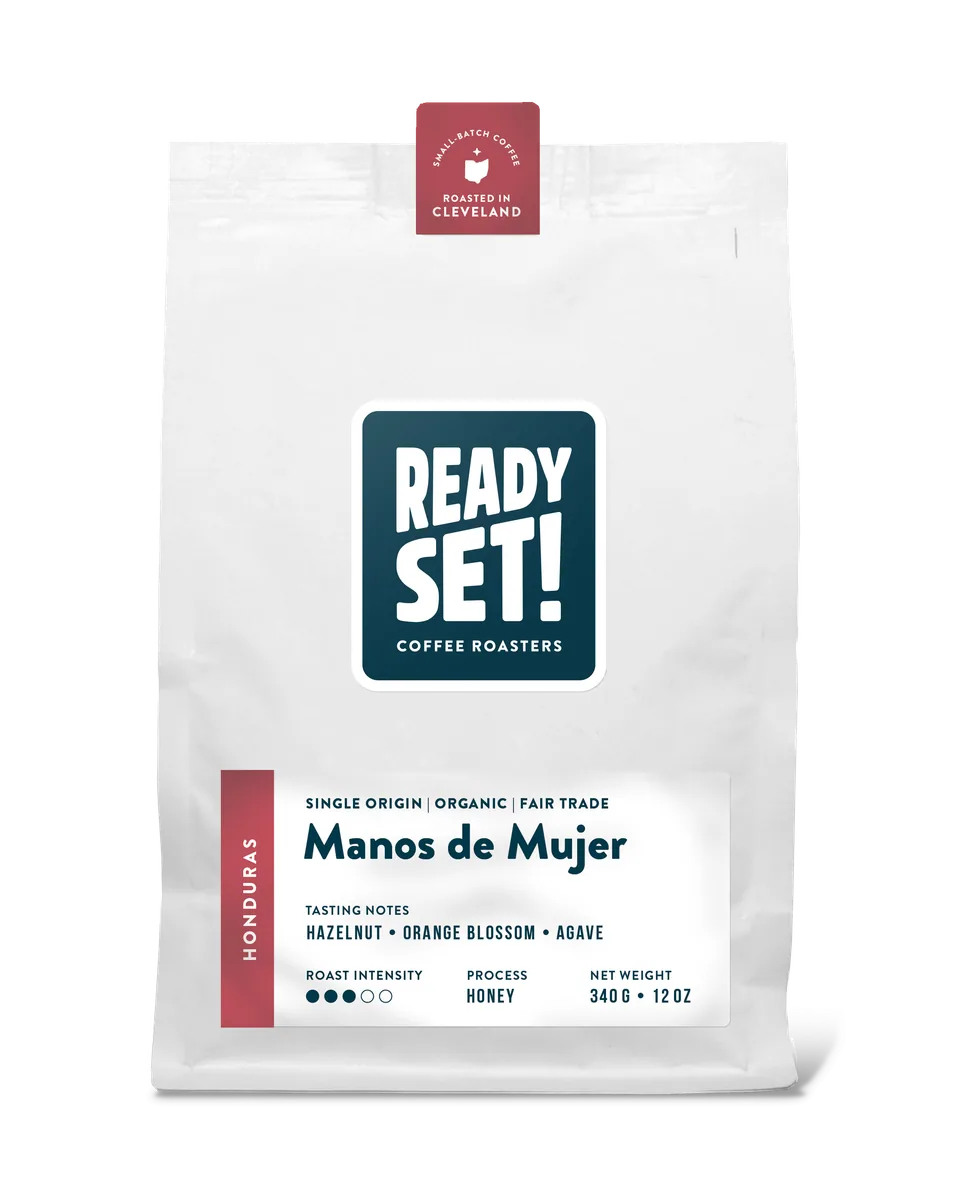 honduras manos de mujer, organic, fair trade, honduras coffee from ready set coffee roasters