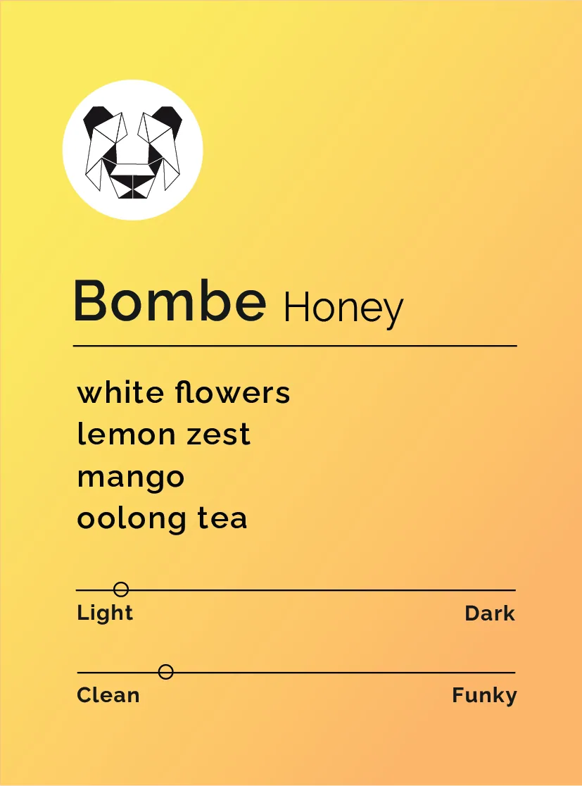 bombe - honey, ethiopia coffee from black & white coffee roasters