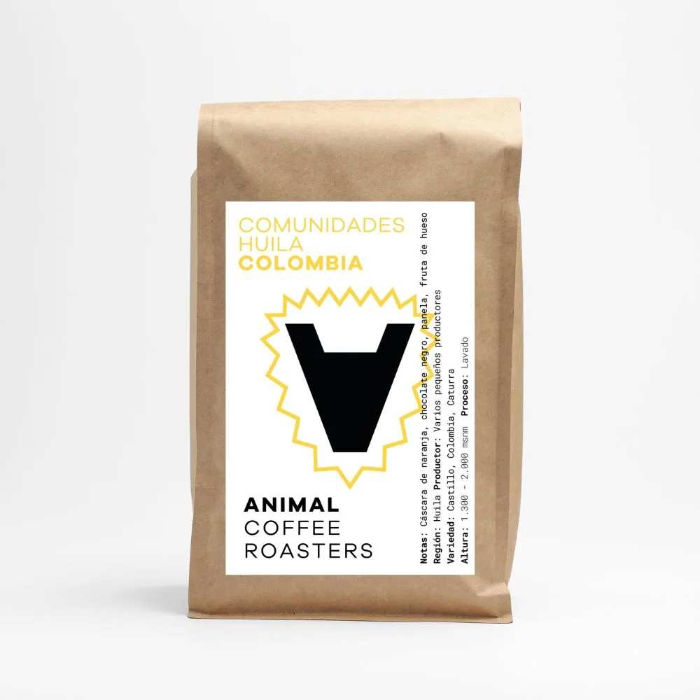 café de especialidad colombia comunidades huila, colombia coffee from animal coffee roasters - café de especialidad - specialty coffee