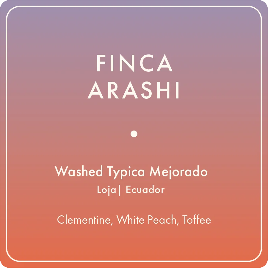 finca arashi, ecuador coffee from regalia