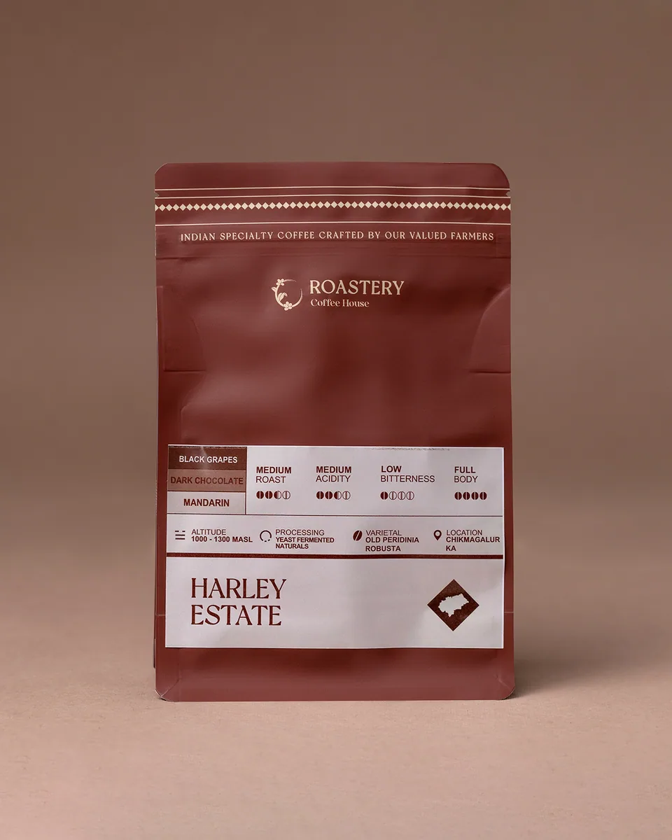 harley estate (robusta), india coffee from roastery coffee house | dwarka