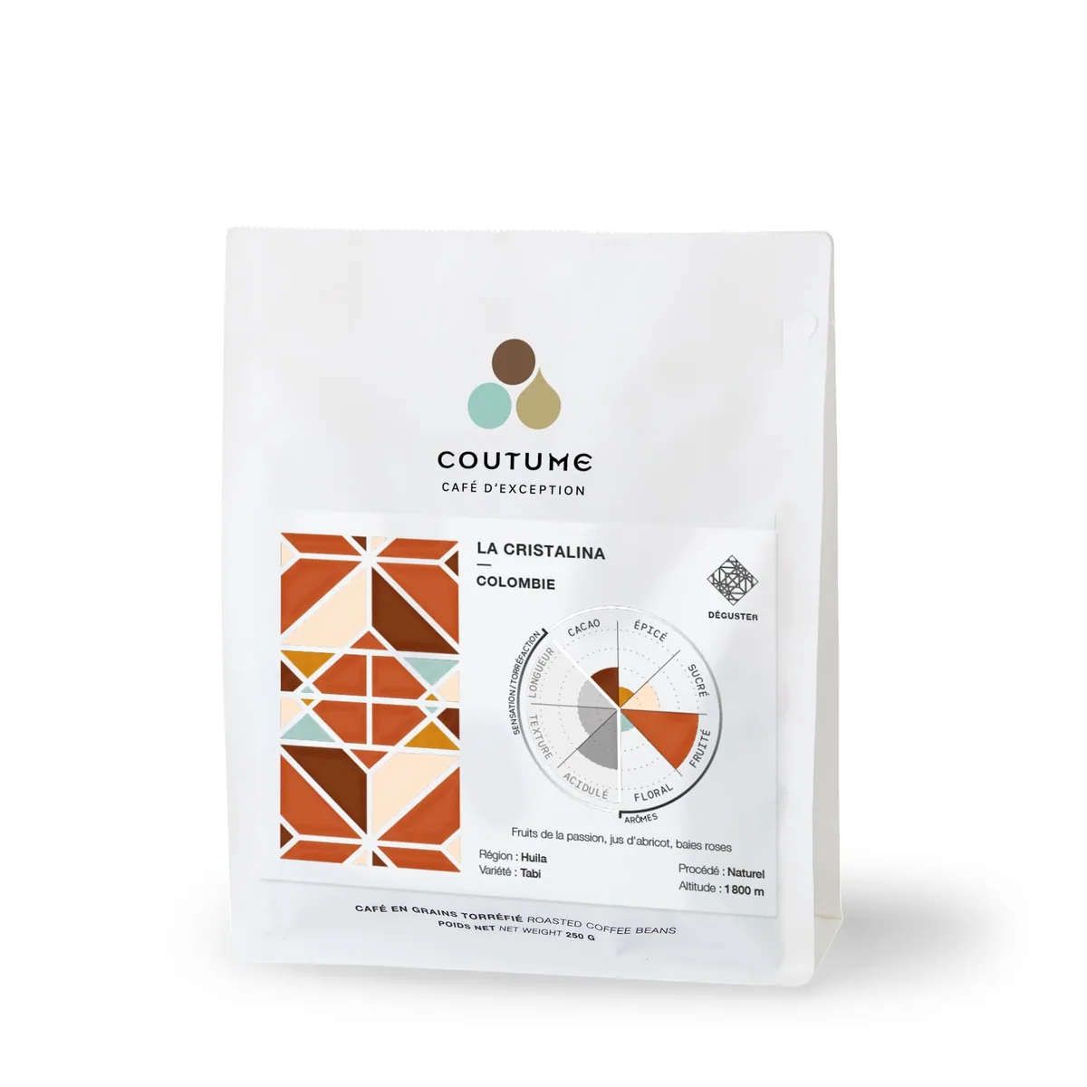 café colombie la cristalina 250g, colombia coffee from coutume centre commercial parly 2 | torréfacteur | coffee shop | brunch