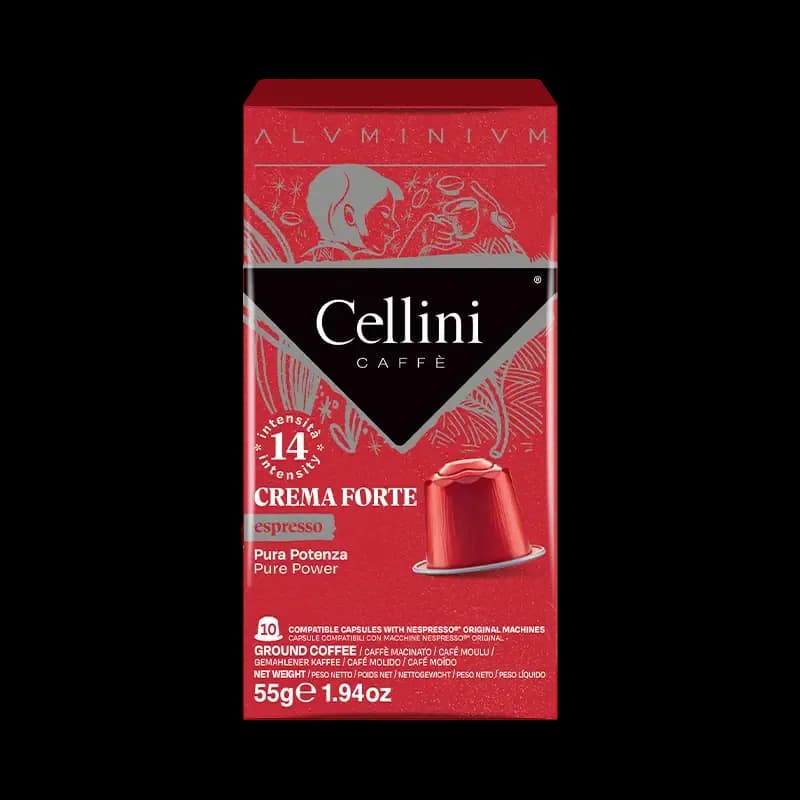 espresso crema forte, colombia coffee from cellini deutschland gmbh