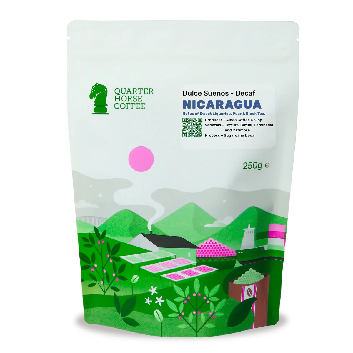 dulce suenos - decaf, nicaragua coffee from quarter horse coffee roasters